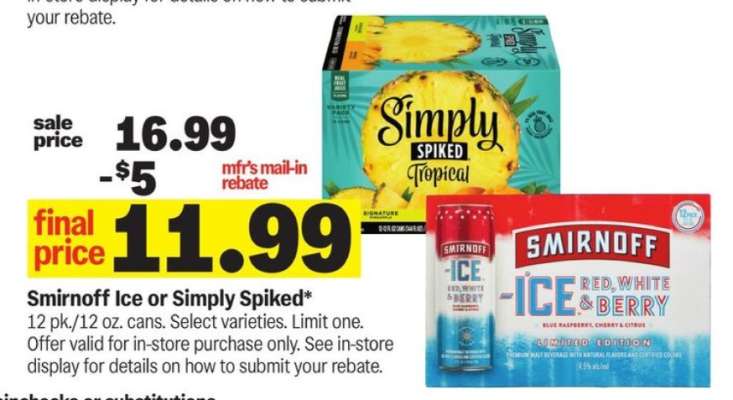 Smirnoff Ice or Simply Spiked