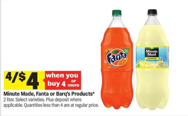 Minute Made, Fanta or Barq's Products*