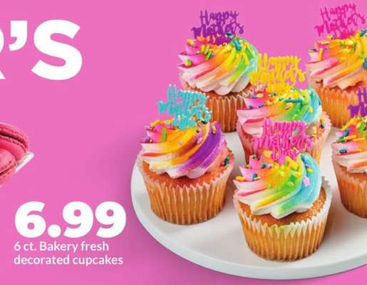 Bakery fresh decorated cupcakes