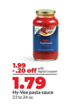 Hy-Vee pasta sauce