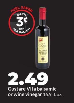 Gustare Vita balsamic or wine vinegar