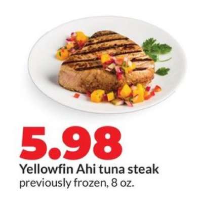 Yellowfin Ahi tuna steak