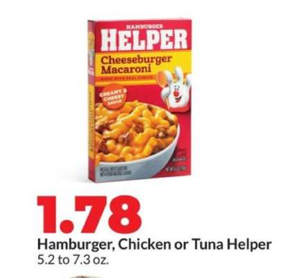 Hamburger, Chicken or Tuna Helper