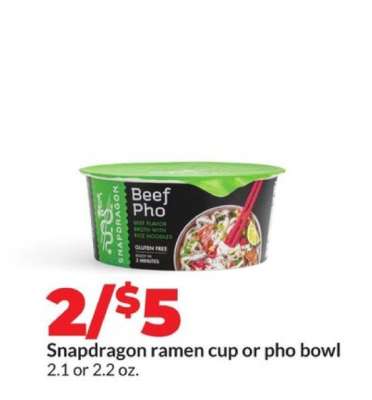 Snapdragon ramen cup or pho bowl