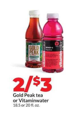 Gold Peak tea or Vitaminwater