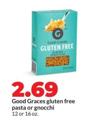 Good Graces gluten free pasta or gnocchi