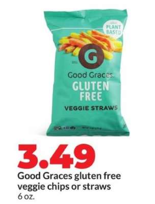 Good Graces gluten free veggie chips or straws