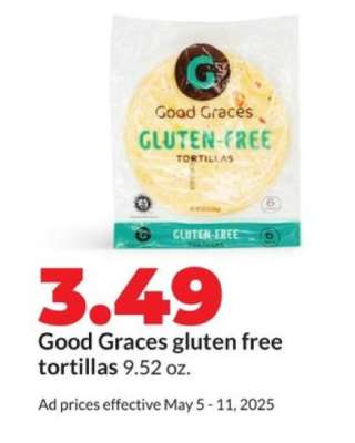 Good Graces gluten free tortillas