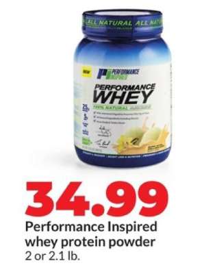 Performance Inspired whey protein powder