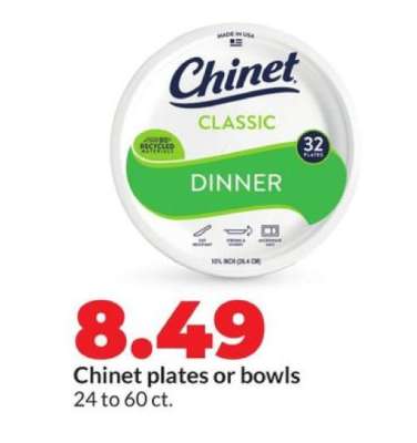 Chinet Plates or Bowls