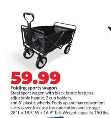 Folding sports wagon