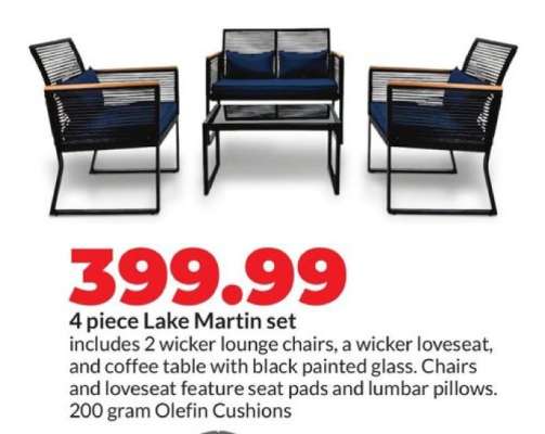 4 piece Lake Martin set