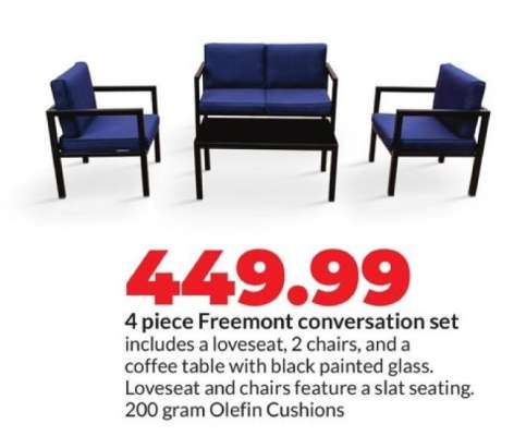 4 piece Freemont conversation set