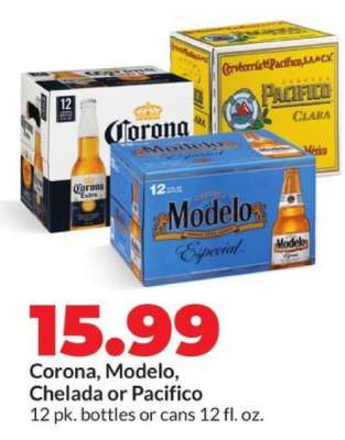 Corona, Modelo, Chelada or Pacifico