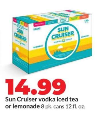 Sun Cruiser vodka iced tea or lemonade