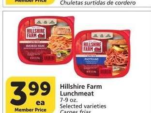 Hillshire Farm Lunchmeat - 7-9 oz. Selected varieties