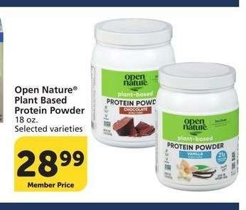 Open Nature® Plant Based Protein Powder - 18 oz. Selected varieties