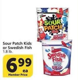 Sour Patch Kids or Swedish Fish - 1.8 lb.