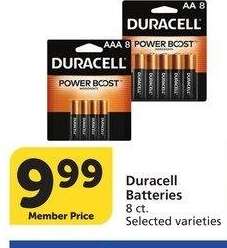 Duracell Batteries - 8 ct. Selected varieties