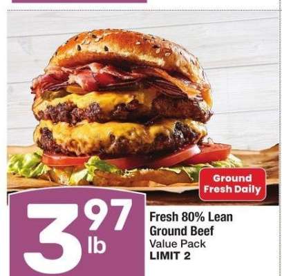 Fresh 80% Lean Ground Beef - Value Pack