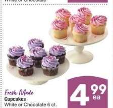 Cupcakes - White or Chocolate 6 ct.