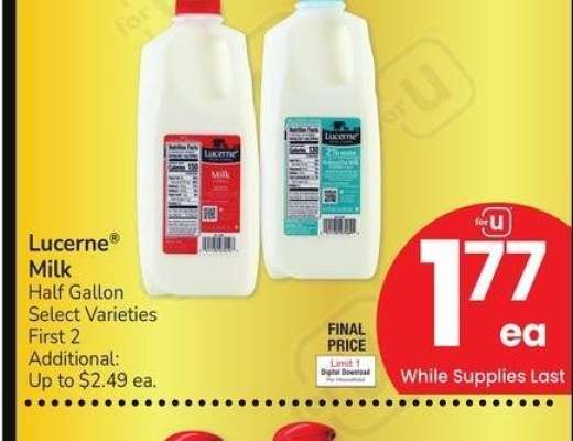 Lucerne® Milk Half Gallon - Select Varieties