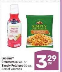 Lucerne® Creamers 32 oz. or Simply Potatoes 20 oz. - Select Varieties
