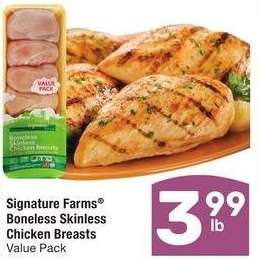 Signature Farms® Boneless Skinless Chicken Breasts - Value Pack