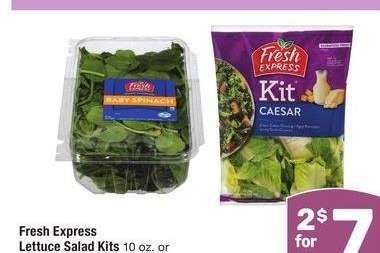 Fresh Express Lettuce Salad Kits - 10 oz. or Clamshell Blended Salads