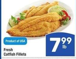 Fresh Catfish Fillets - Product of USA