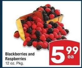 Blackberries and Raspberries - 12 oz. Pkg.