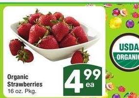 Organic Strawberries - 16 oz. Pkg.