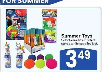 Summer Toys - Select varieties