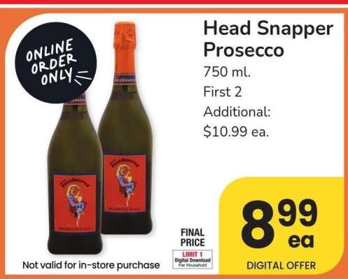 Head Snapper Prosecco - 750 ml.