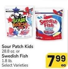 Sour Patch Kids 28.8 oz. or Swedish Fish 1.8 lb. - Select Varieties