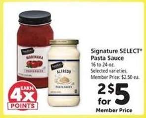 Signature Select Pasta Sauce