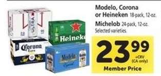 Modelo, Corona or Heineken