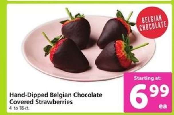 Hand Dipped Belgian Chocolate Covered Strawberries
