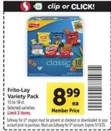 Frito Lay Variety Pack