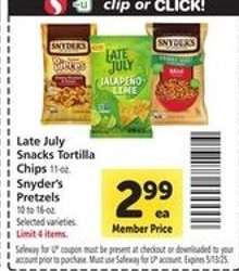 Late July Snacks Tortilla Chips / Snyder's Pretzels