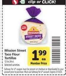 Mission Street Taco Flour Tortillas