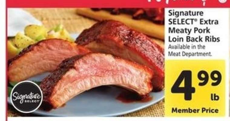 Signature SELECT Extra Meaty Pork Loin Back Ribs