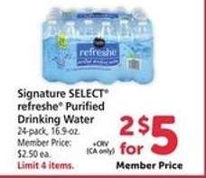 Signature Select Refreshe Purified Drinking Water