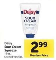 Daisy Sour Cream Squeeze
