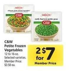 C&W Petite Frozen Vegetables