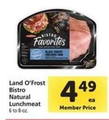 Land O'Frost Bistro Natural Lunchmeat