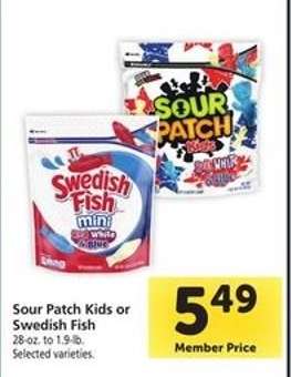 Sour Patch Kids or Swedish Fish