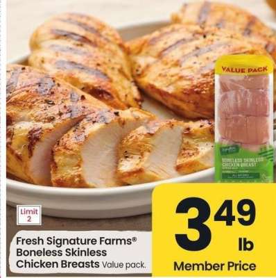 Fresh Signature Farms® Boneless Skinless Chicken Breasts - Value pack.