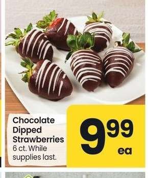 Chocolate Dipped Strawberries - 6 ct.