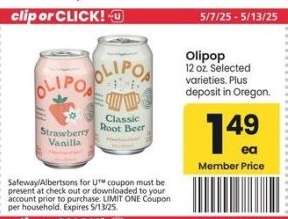 Olipop - 12 oz. Selected varieties.
